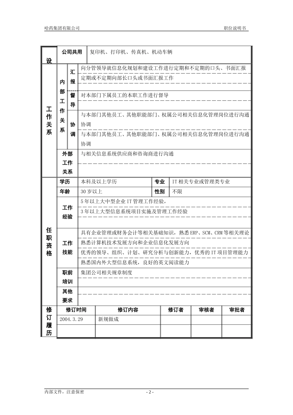 2战略发展部_部长助理_职位说明书.doc_第2页