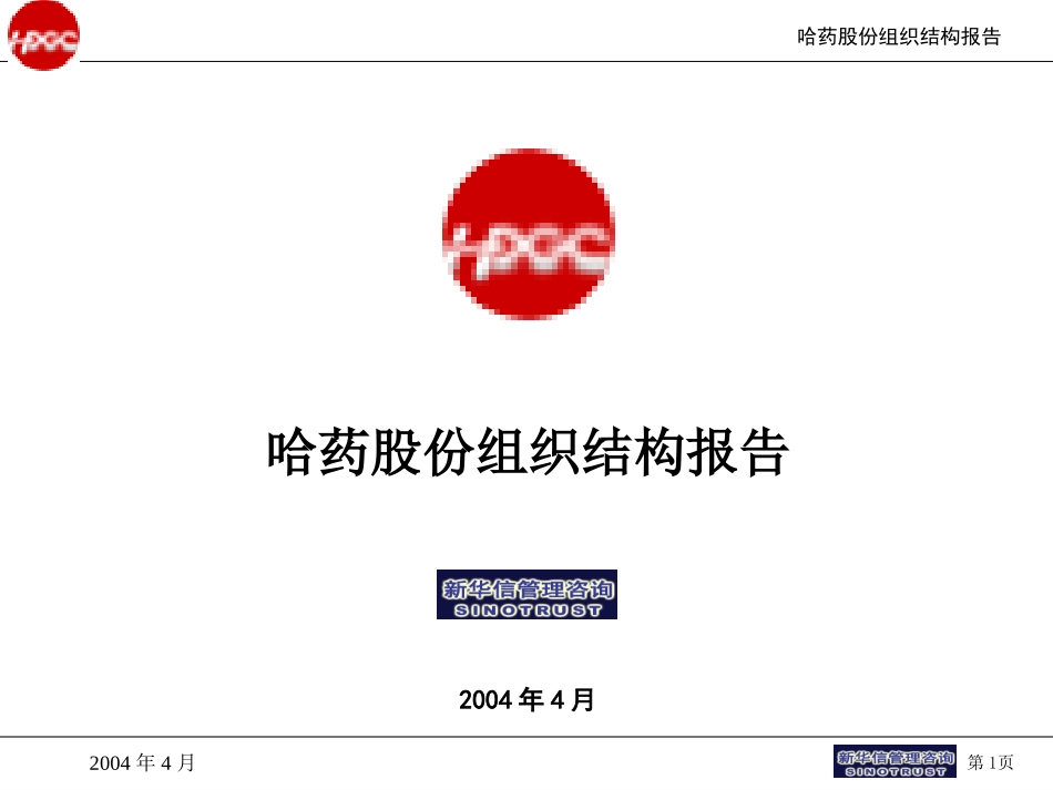 哈药股份组织架构变革方案final.ppt_第1页