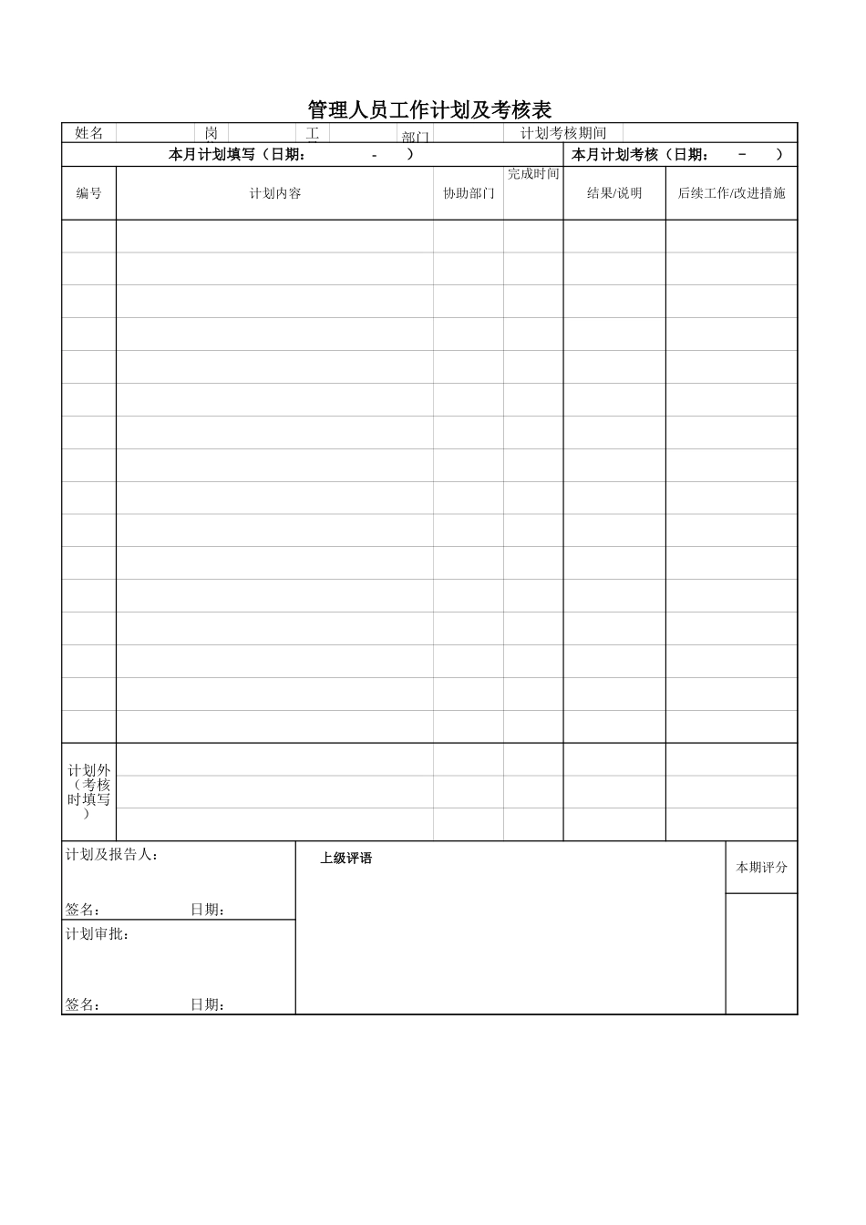 管理人员工作计划及考核表0526.xls_第3页