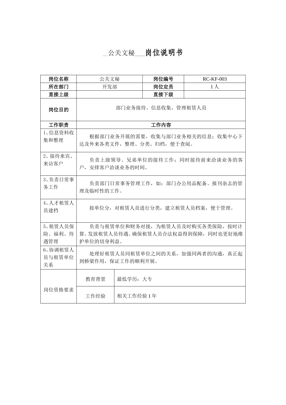 开发部岗位说明书.doc_第3页