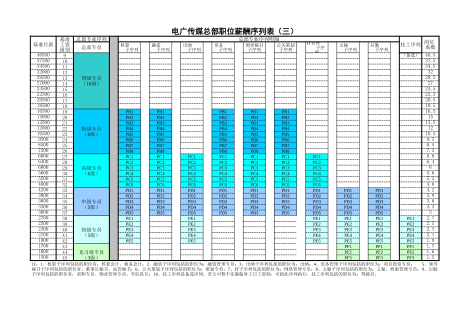 6－电广传媒－薪酬序列表.xls_第3页