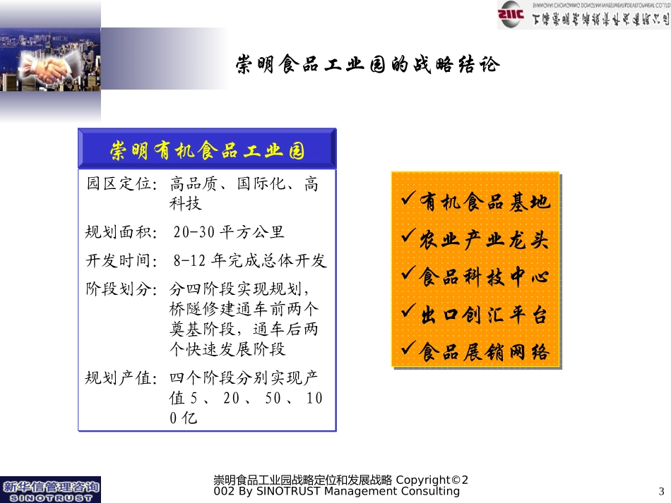 3－崇明东滩有机食品工业园发展战略定位报告.ppt_第3页