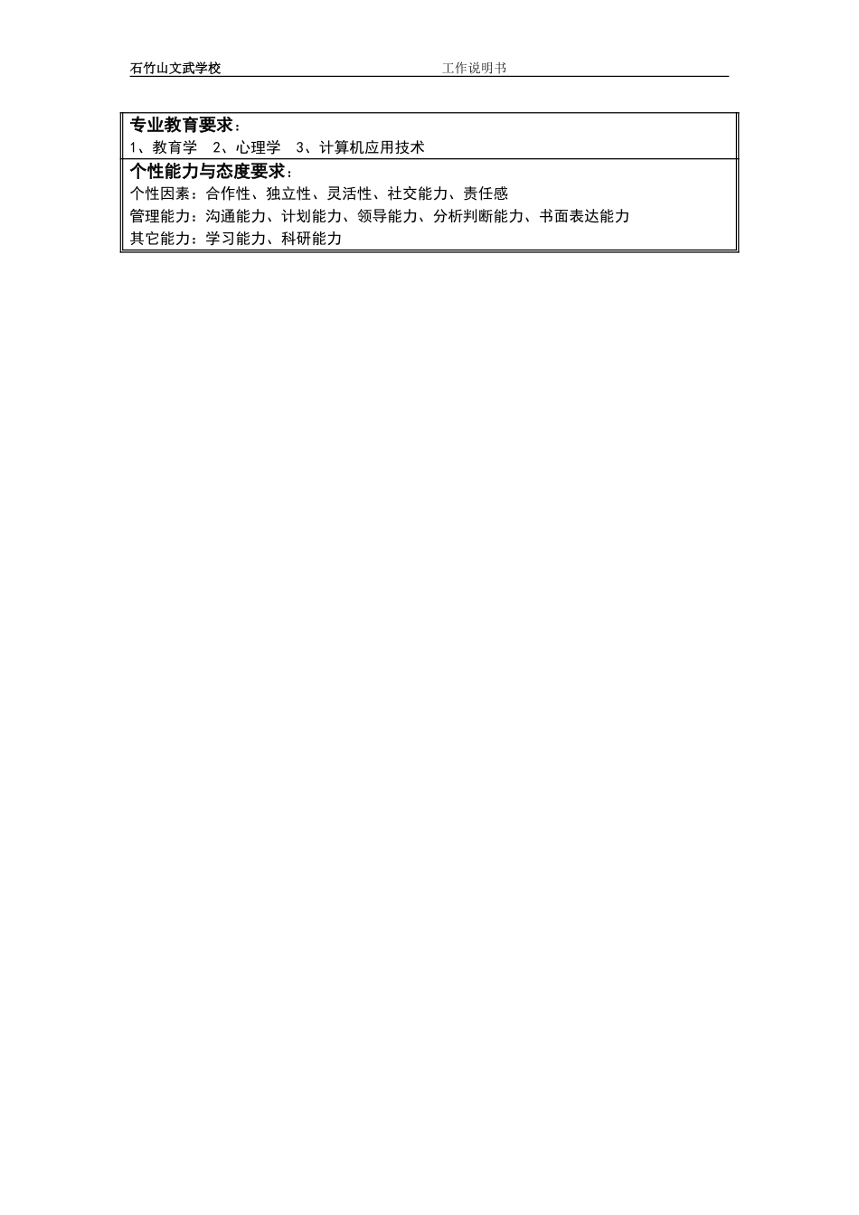 小学部教务处主任岗位说明书.doc_第2页