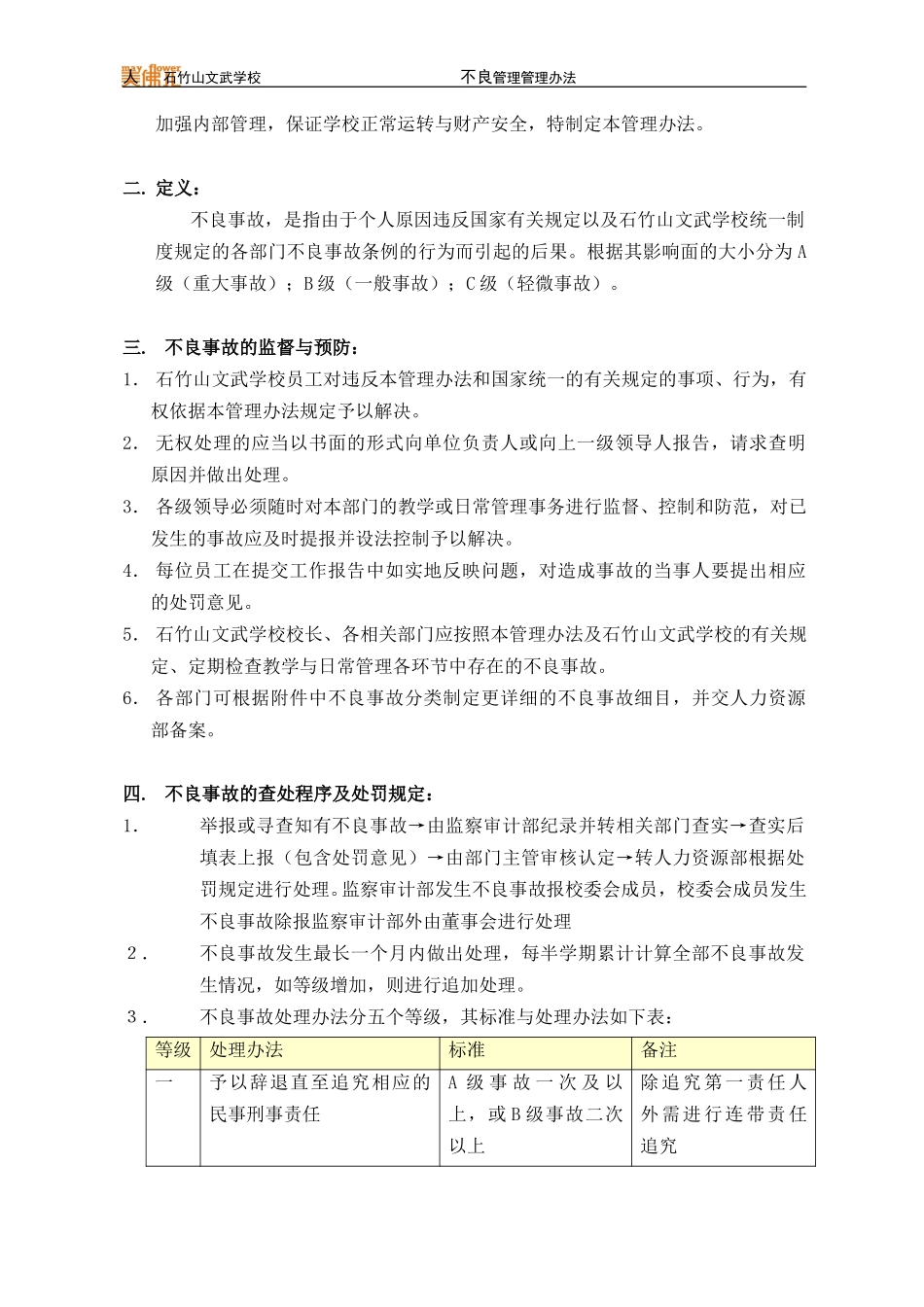 石竹山不良事故管理办法.doc_第2页
