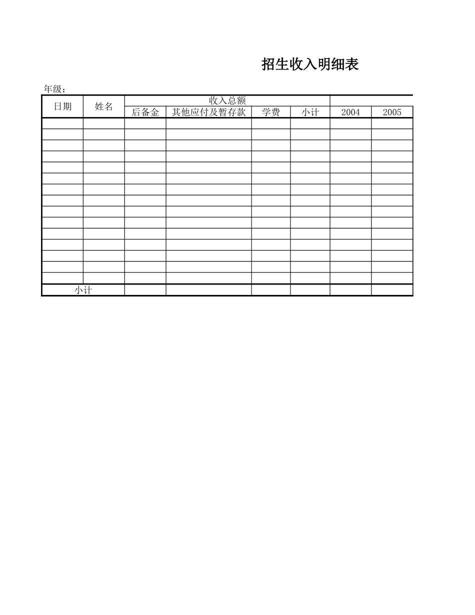 收入递延入帐明细表.xls_第1页