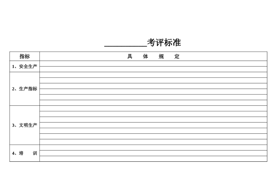 一线工人考评标准.xls_第1页