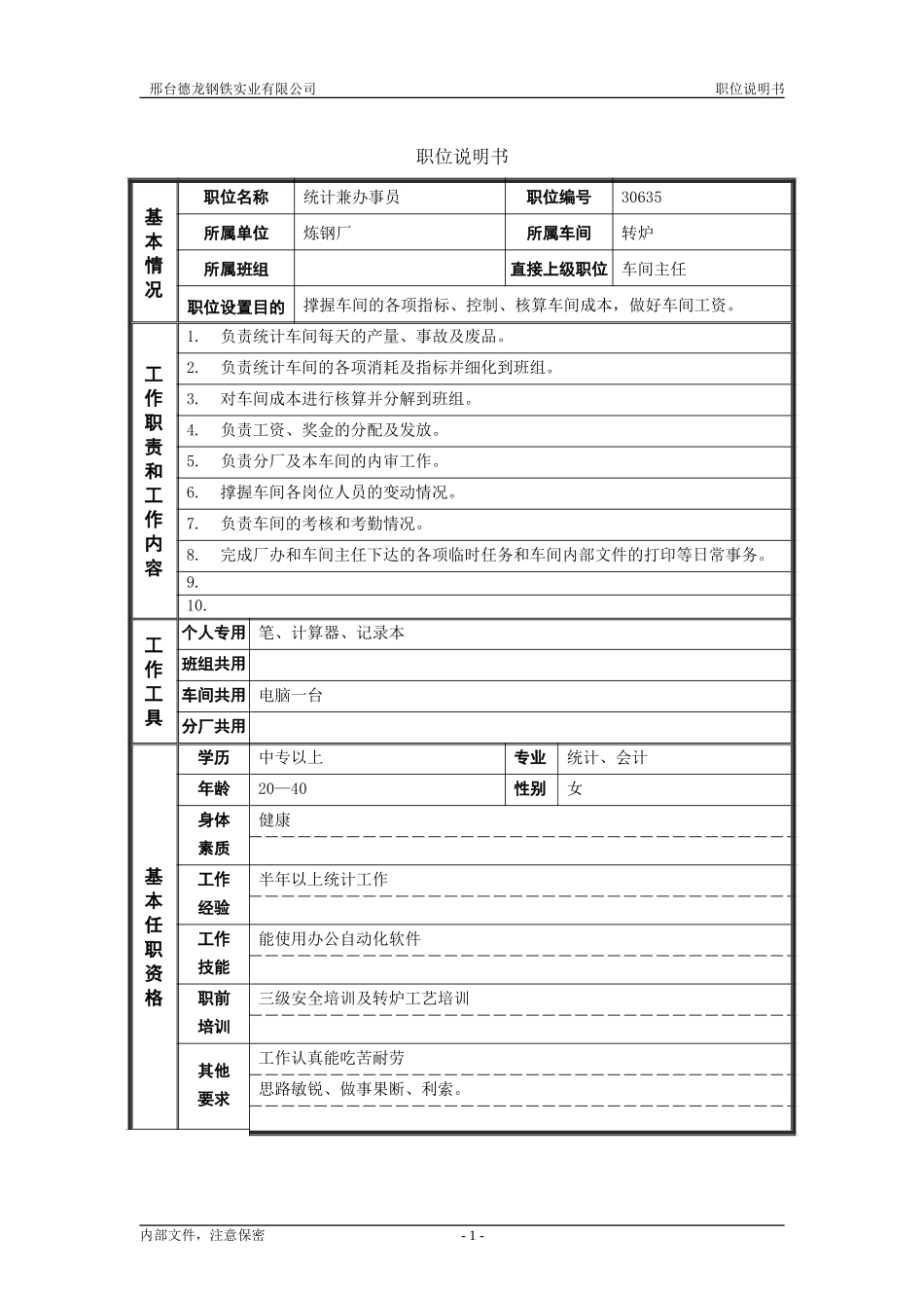 统计兼办事员.doc_第1页