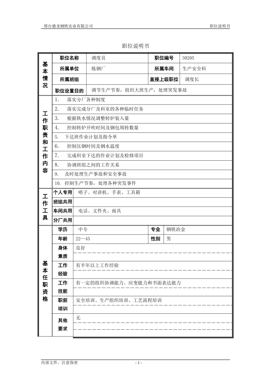 生产科调度员.doc_第1页