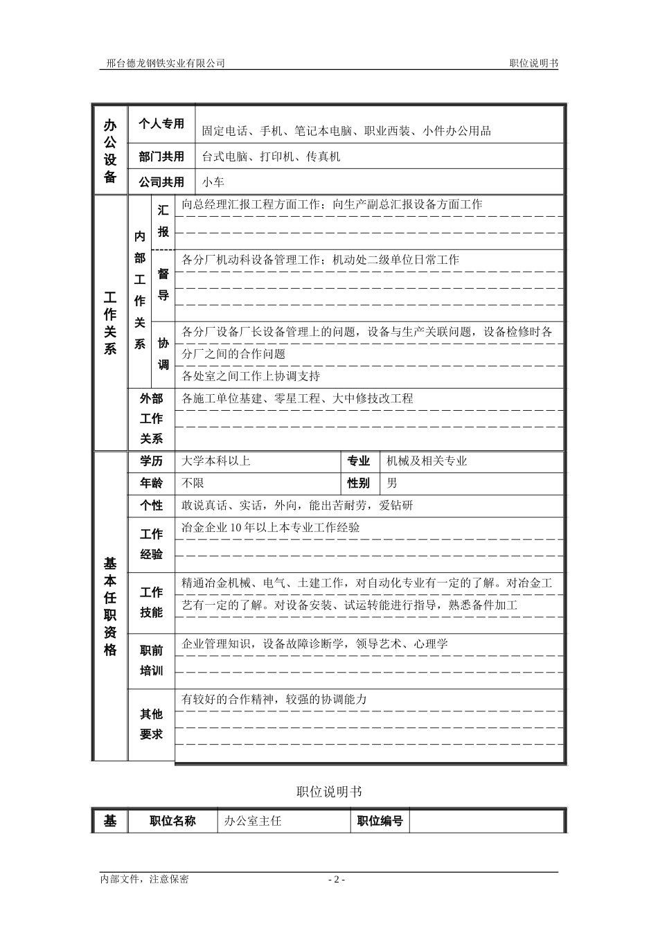 各处长职位说明书.doc_第2页