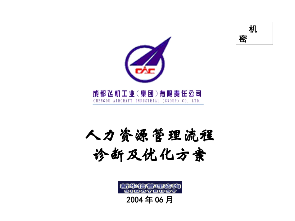 006_成飞集团人力资源管理流程.ppt_第1页