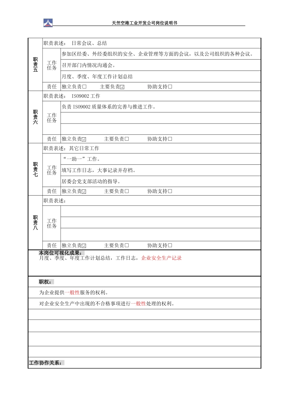 企业服务部岗位说明书1.0.doc_第3页