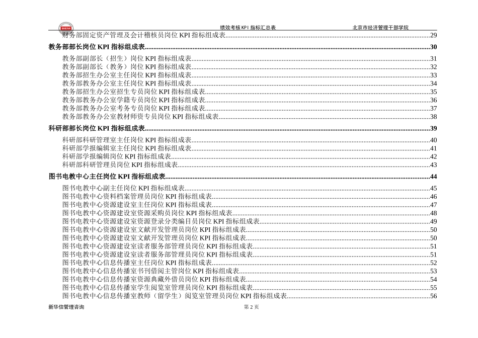 经干院绩效考核KPI指标汇总表.doc_第3页