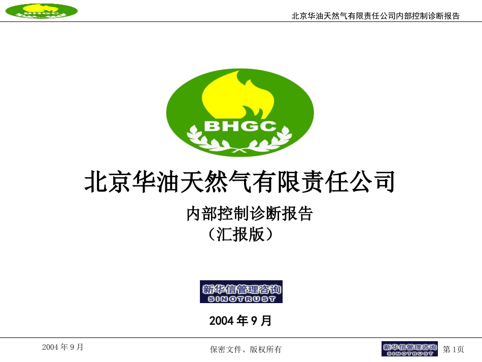 华油天然气公司内部控制诊断报告.ppt_第1页