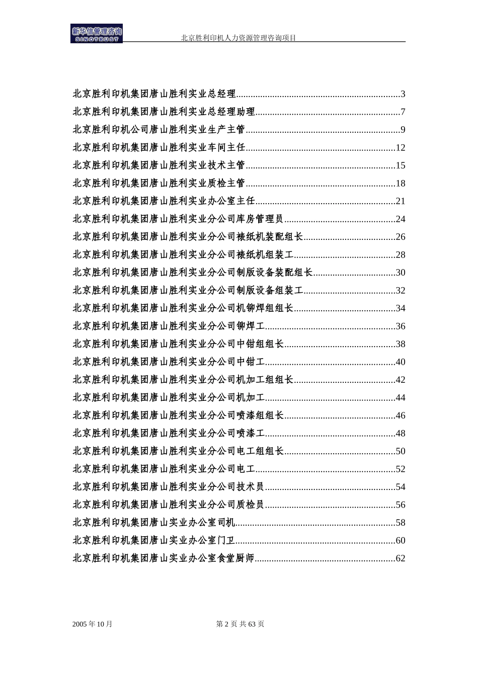 03-北京胜利印机集团唐山胜利实业分公司岗位说明书（全）.doc_第2页