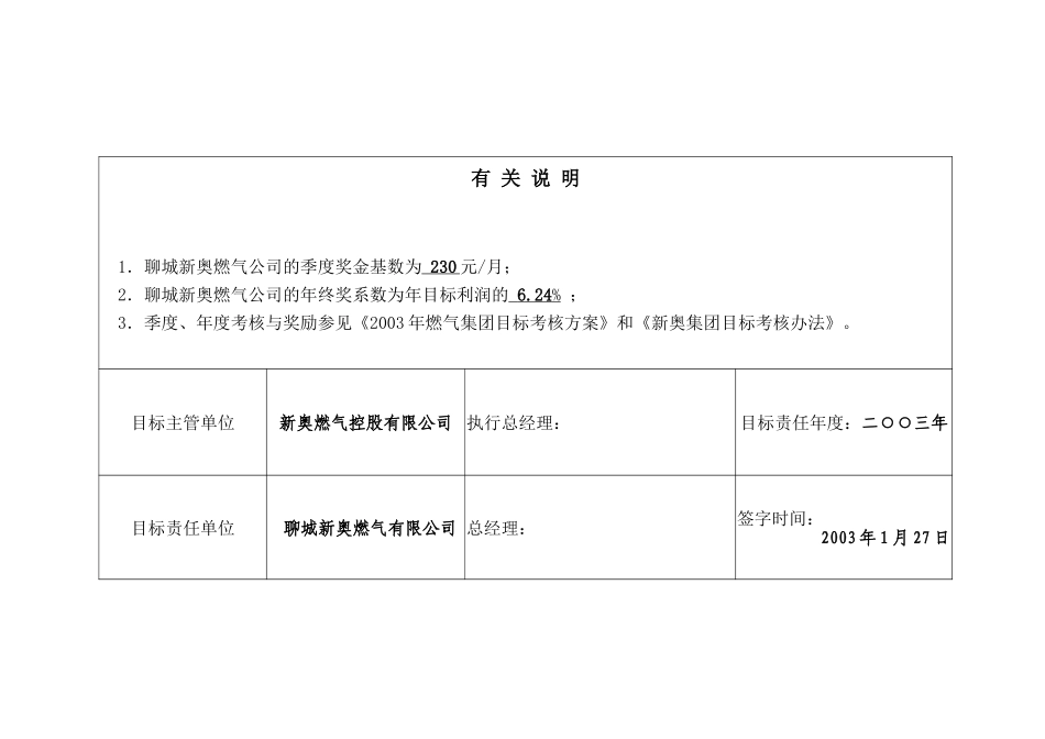 2003年度新奥燃气目标责任书(聊城).doc_第3页
