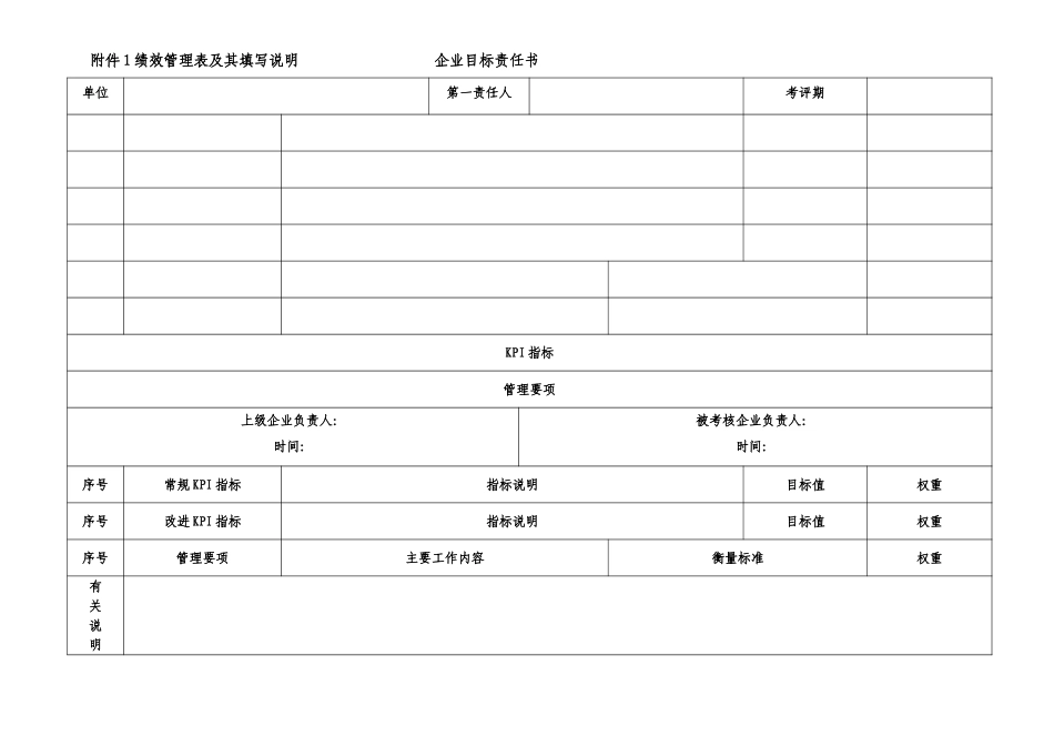 附件1：绩效管理表及其填写说明.doc_第1页