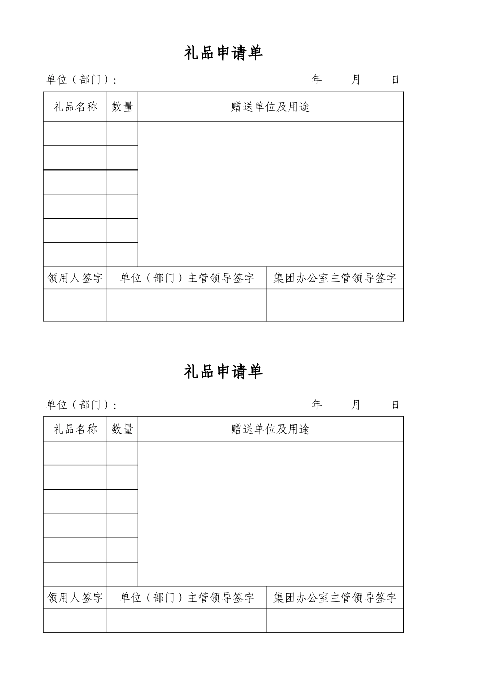 20公关礼品发放管理办法用表.xls_第1页