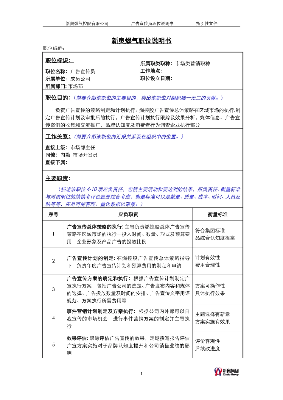 MTBI05-组织管理-广告宣传员职责说明-v1.2.doc_第1页