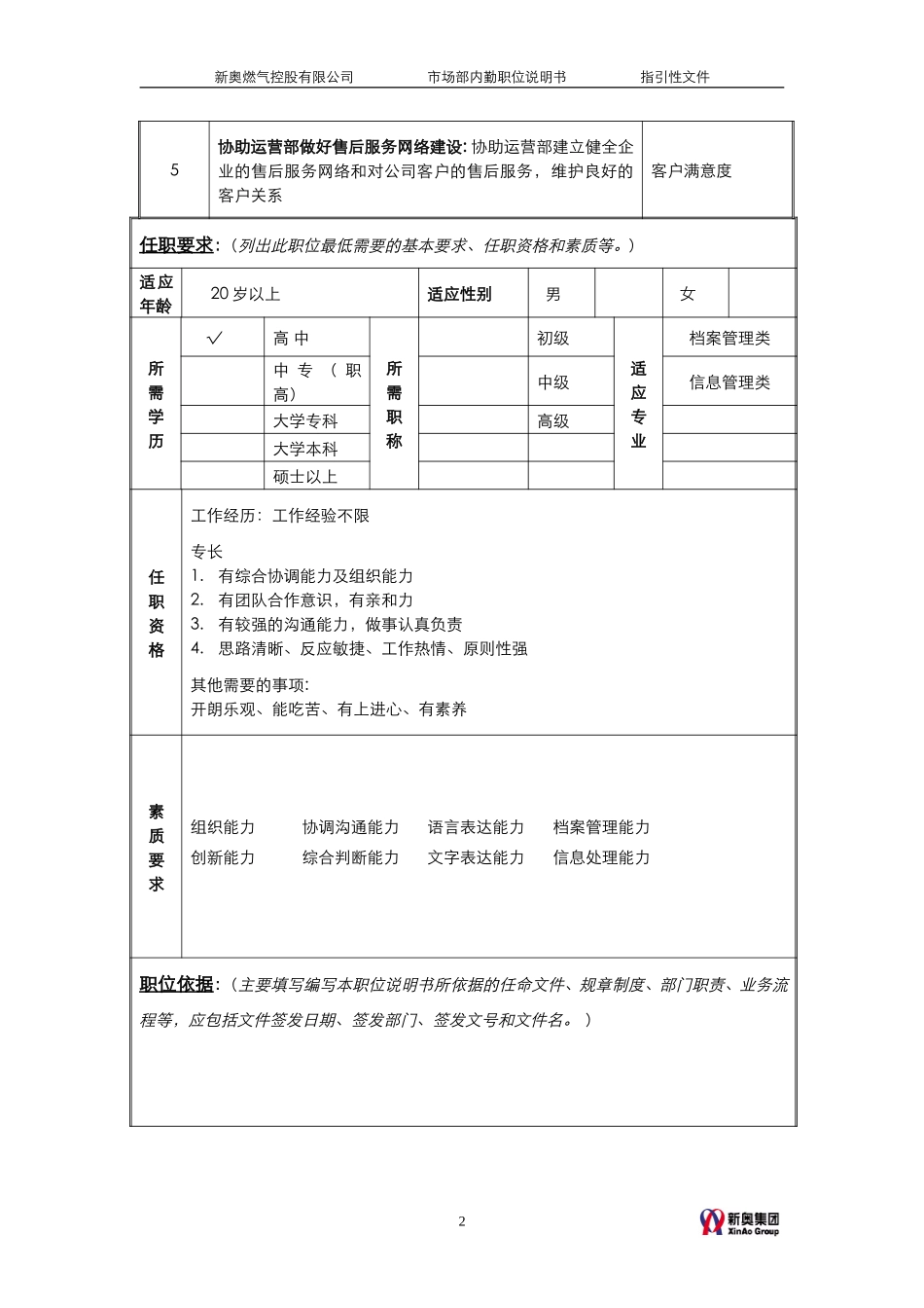 MTBI05-组织管理-市场部内勤职责说明-v1.2.doc_第2页