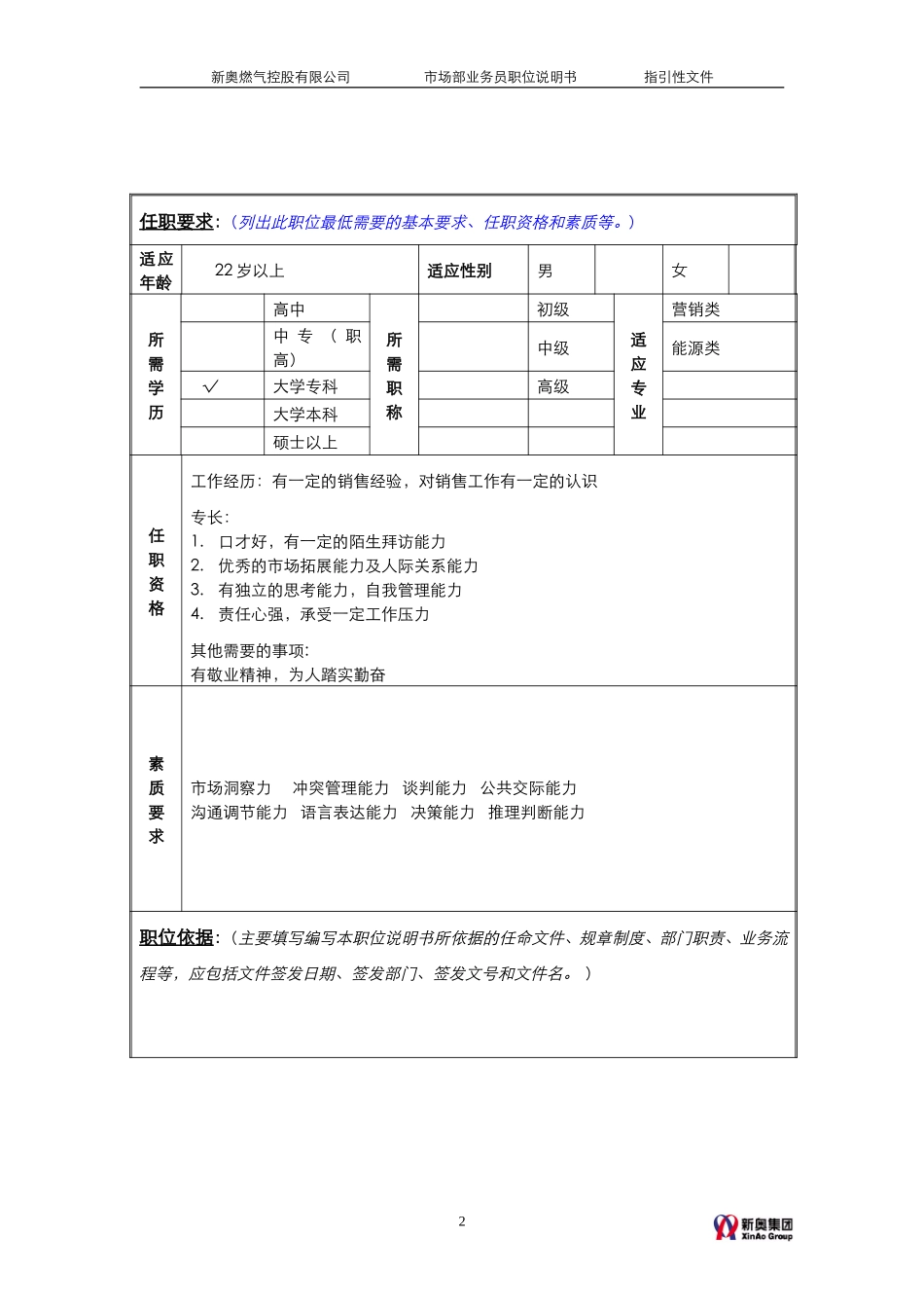 MTBI05-组织管理-市场部业务员职责说明-V1.2.doc_第2页