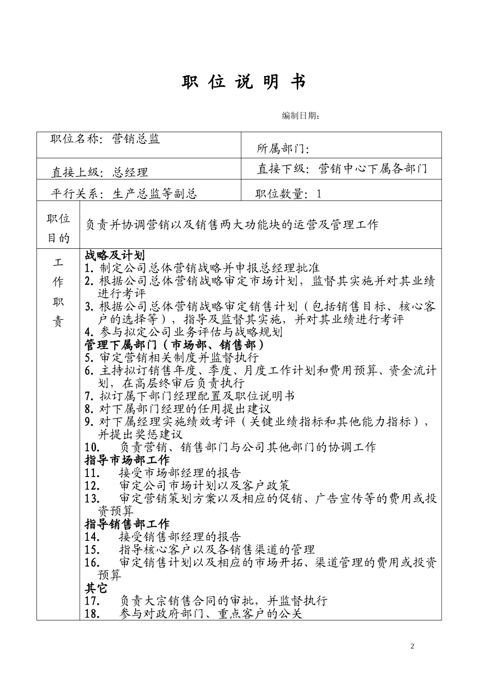 职 位 说 明 书.doc_第1页