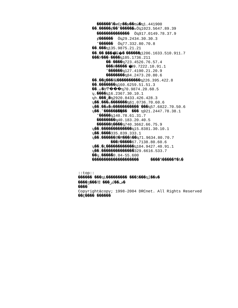 国研网各行业固定资产投资完成情况(2004年1-4月).txt_第2页