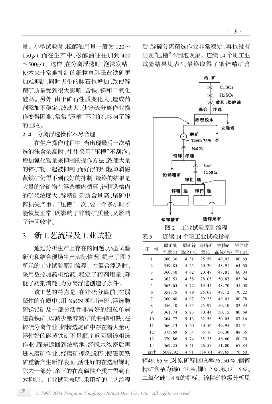 提高车河铟锌精矿质量的工艺研究及生产实践.pdf_第3页