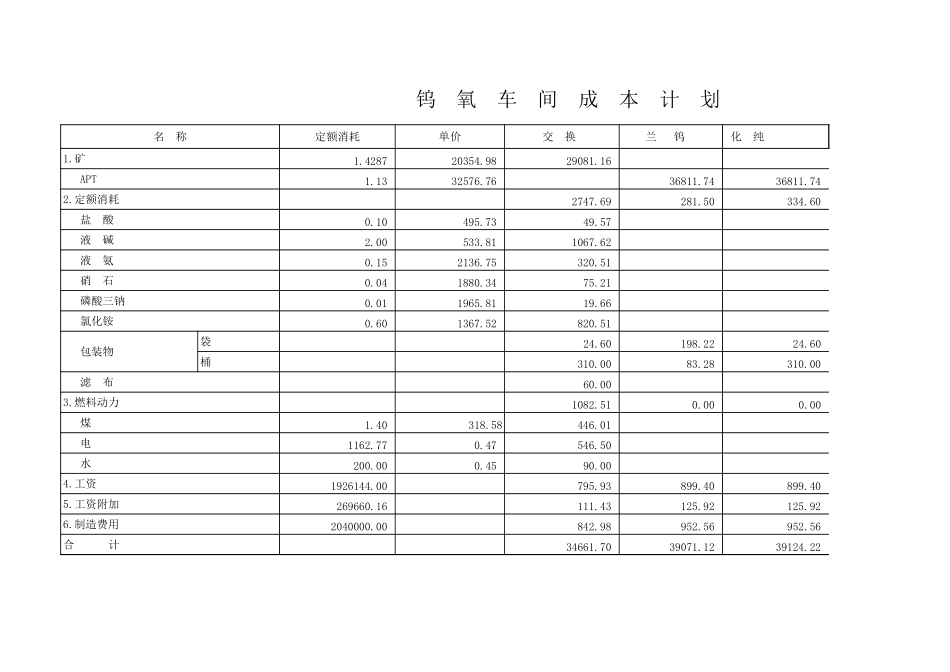 全面预算明细表.xls_第1页