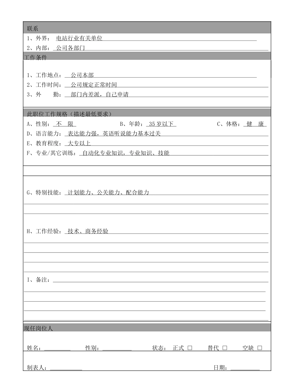 销售工程师（GL）.doc_第2页