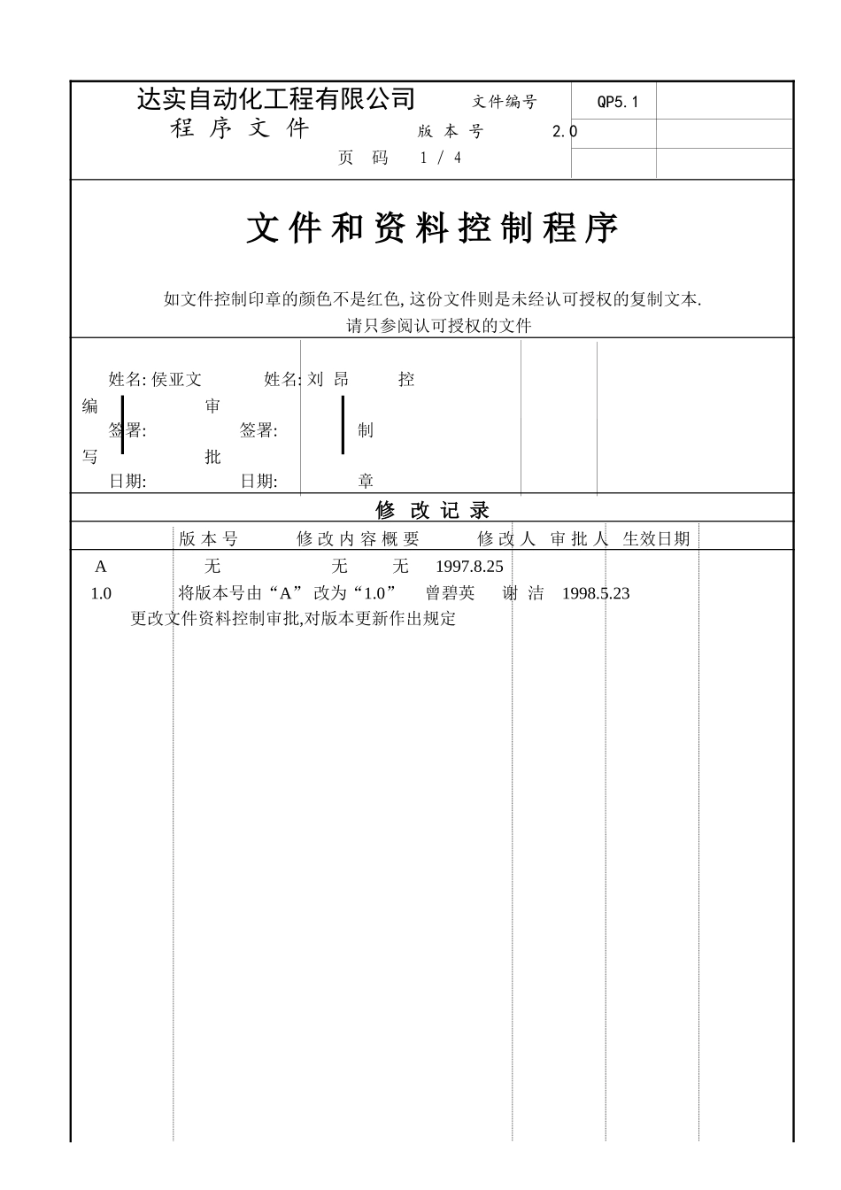 文件和资料控制程序.doc_第1页