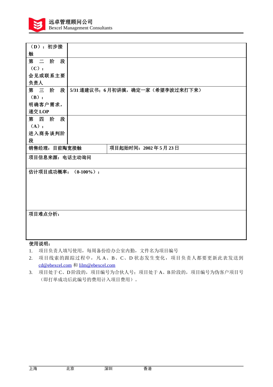 项目信息表(PN06)－金茂集团.doc_第2页