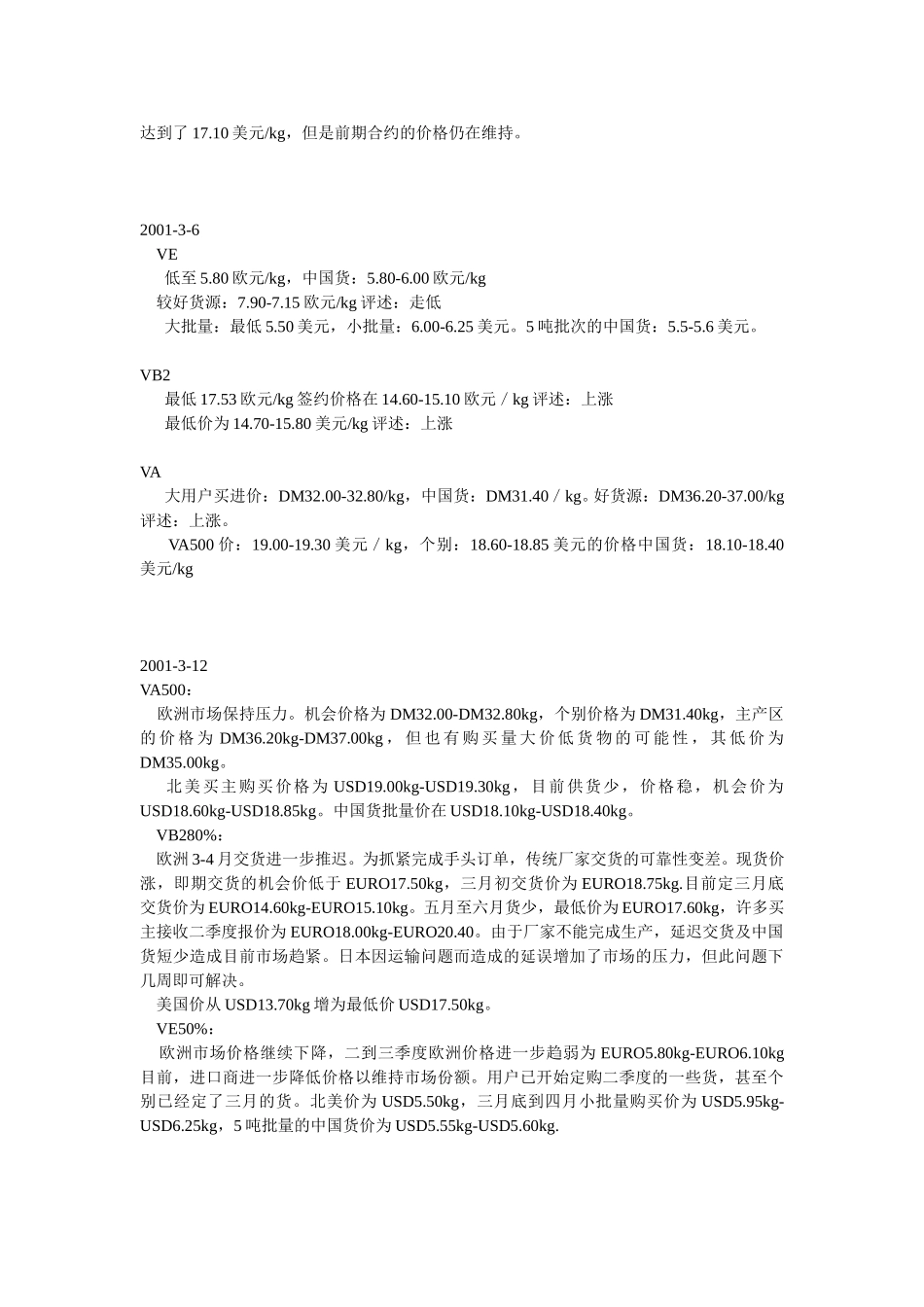 维生素市场动态.doc_第2页