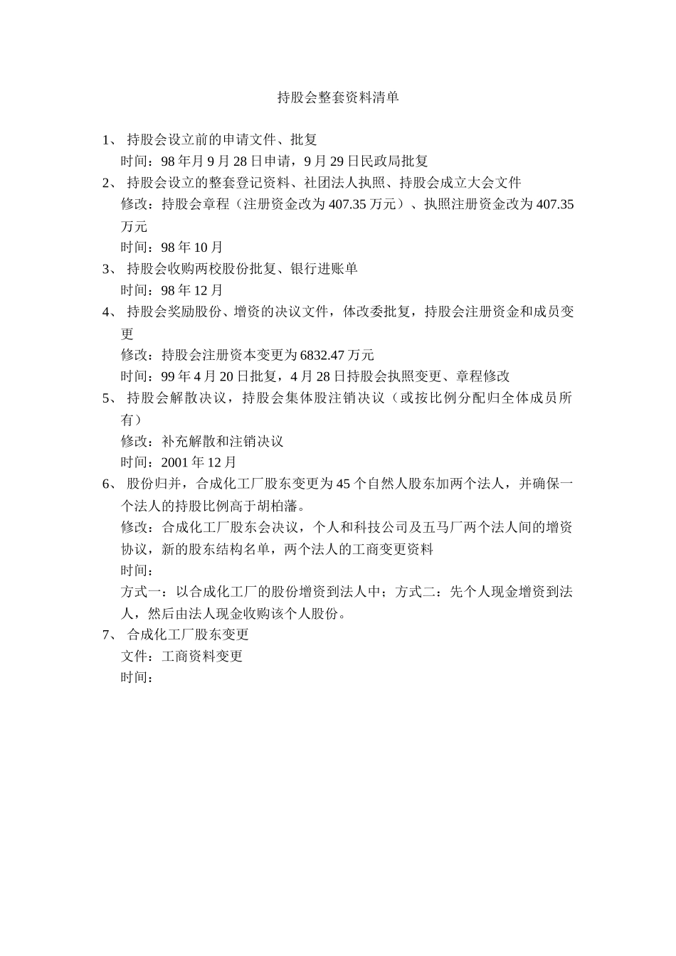持股会整套资料清单.doc_第1页