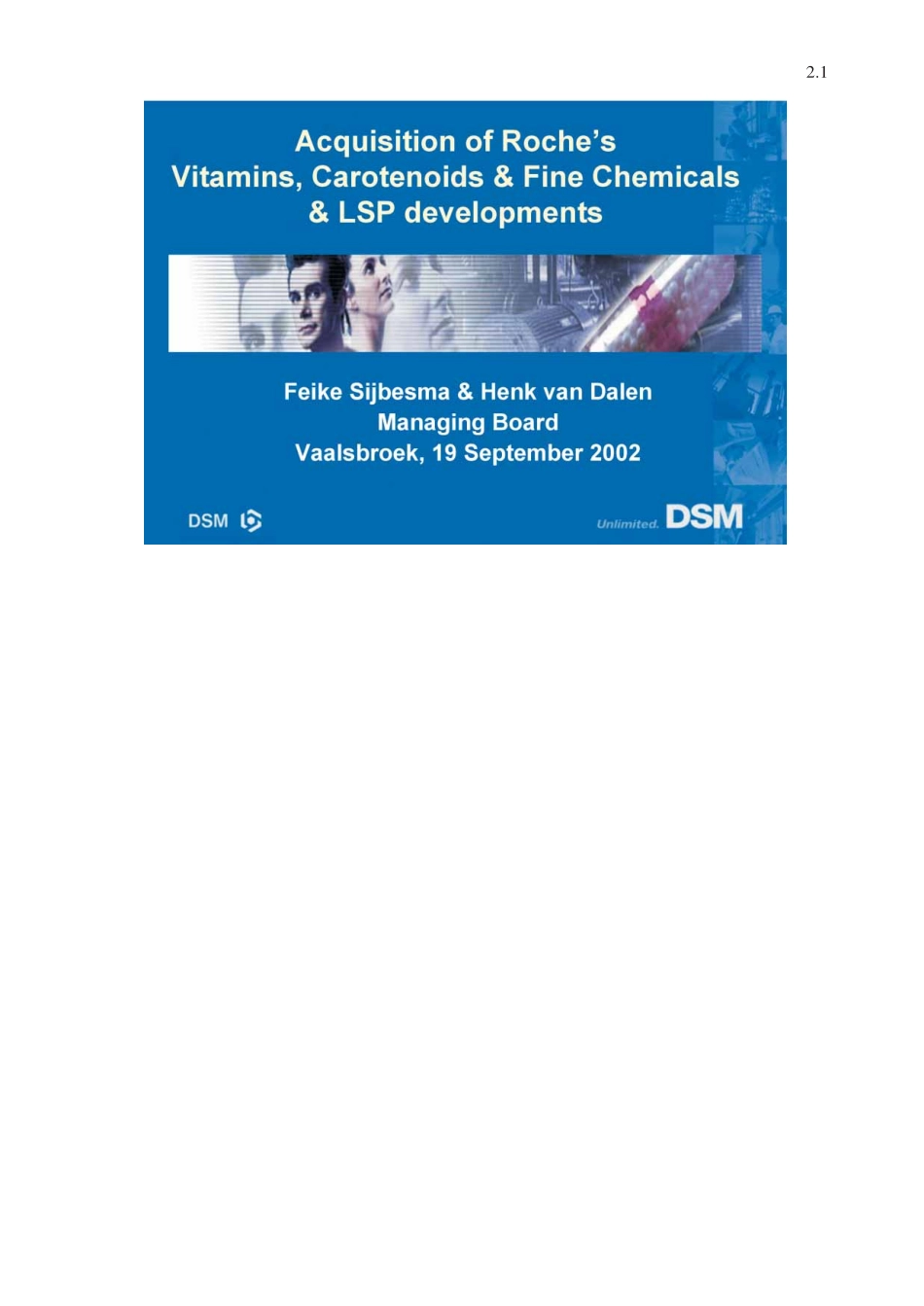 DSM why buy Roche.pdf_第1页