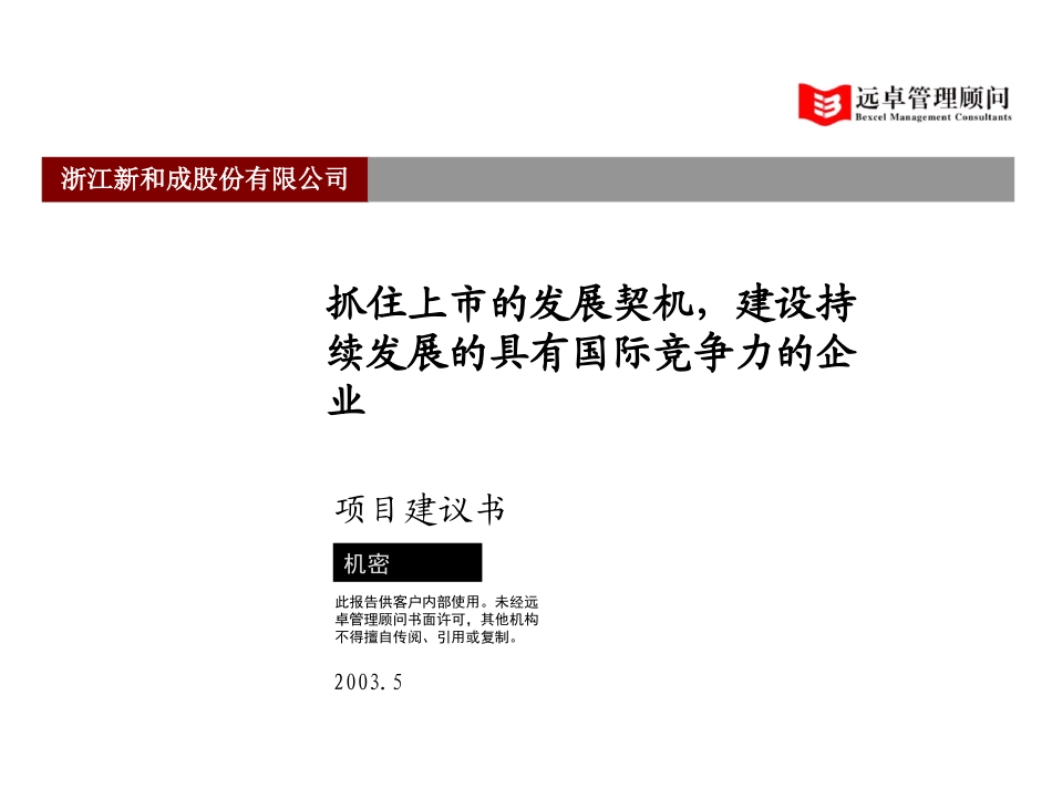 新和成项目建议书030520.ppt_第1页