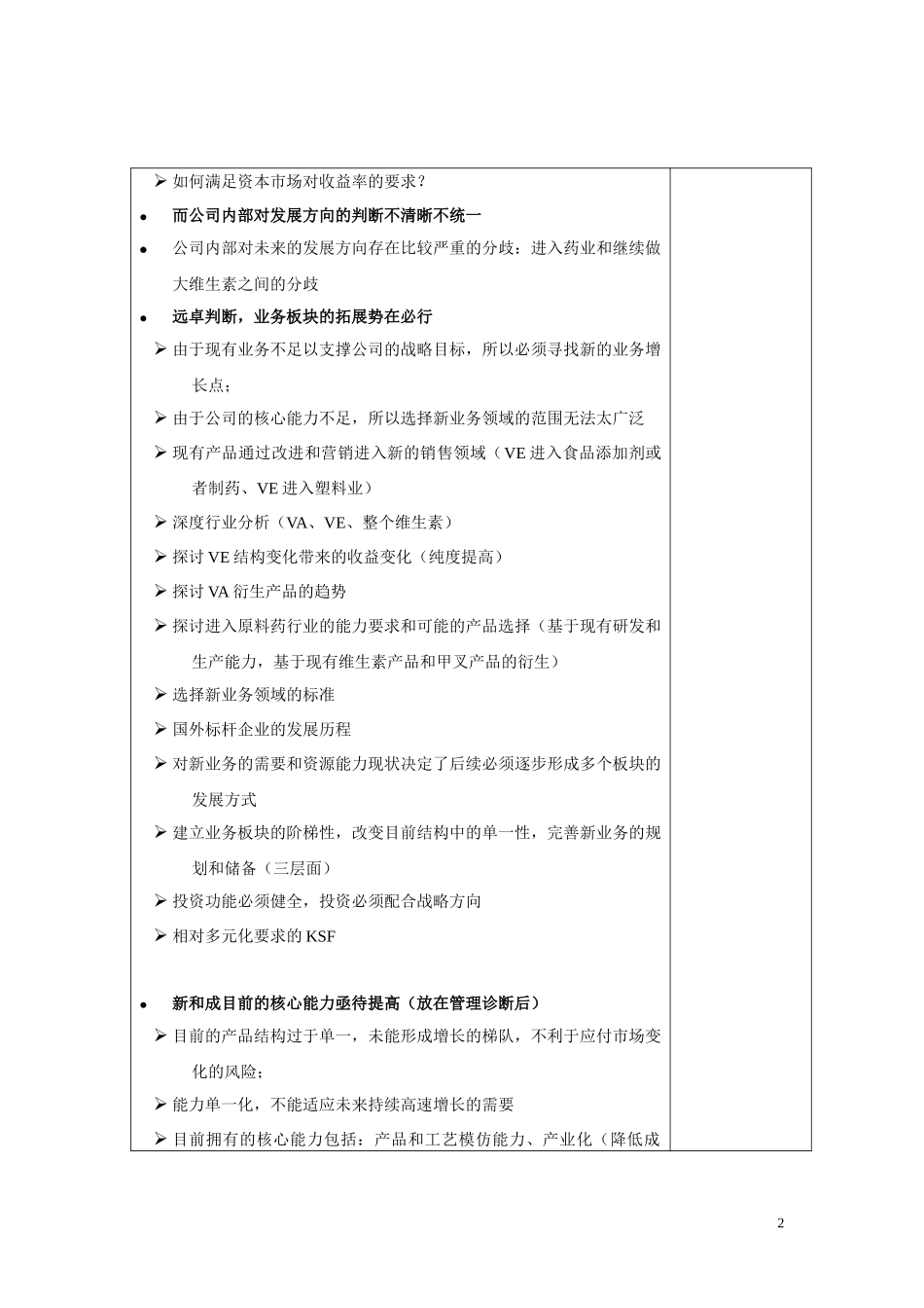 浙江新和成访谈小结-问题归结（第一周）－0629.doc_第2页