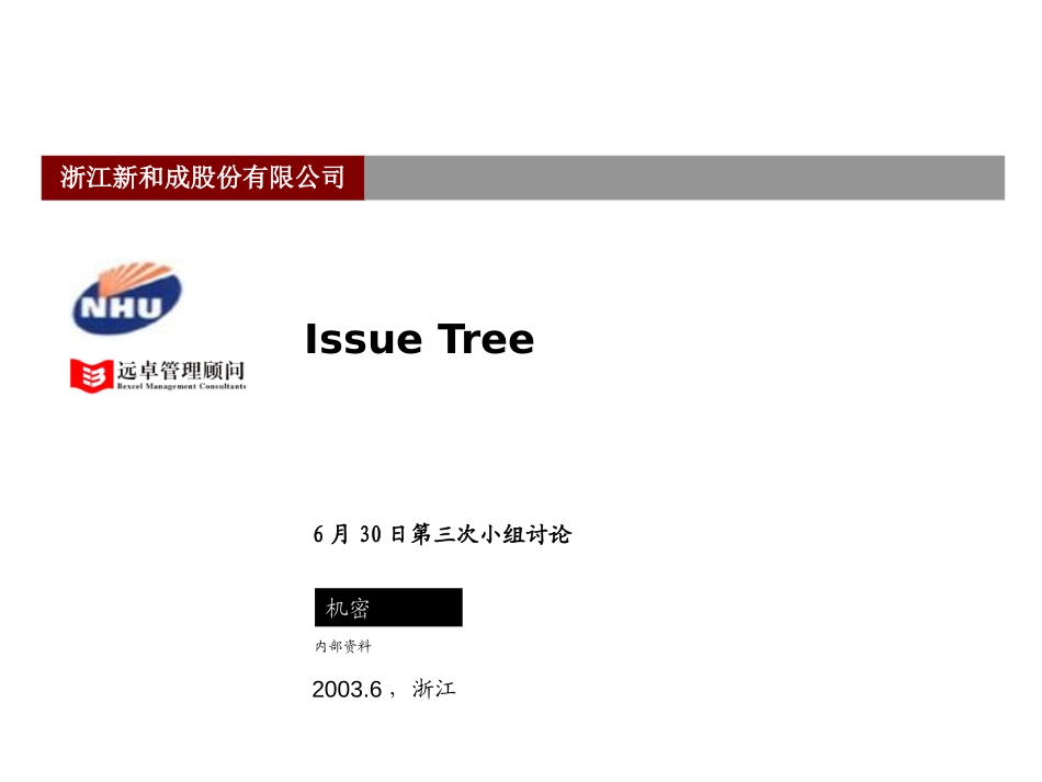 新和成战略问题树030701王浩.ppt_第1页