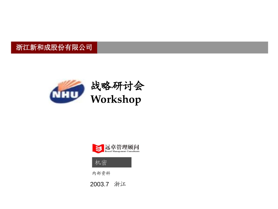 新和成战略研讨会－hxh-0721-wh.ppt_第1页