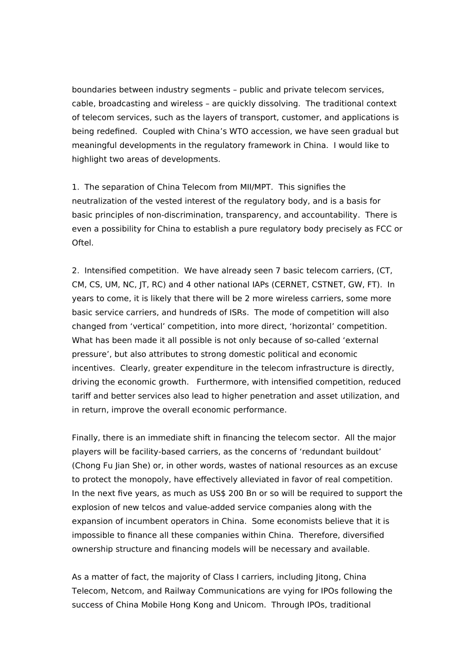 6 - China Telecom Perspective_final.doc_第3页