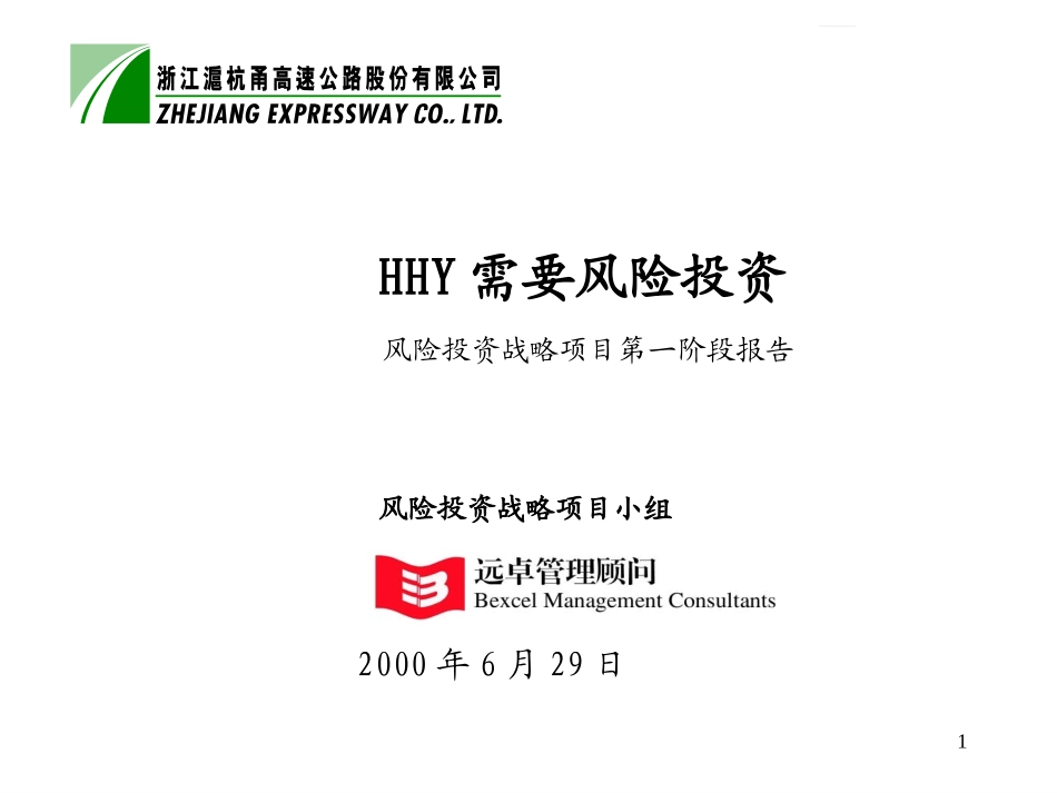 风险投资战略项目第一阶段报告6-29.ppt_第1页