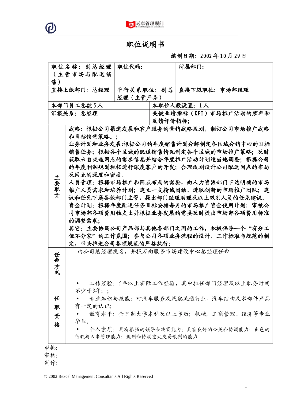 副总经理职位说明书.doc_第1页
