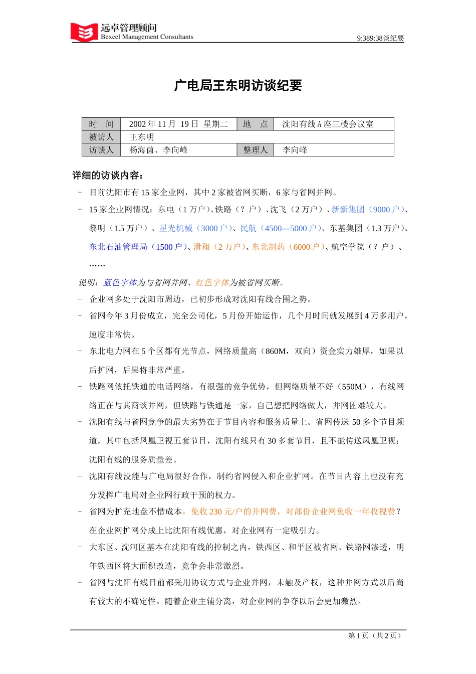 021121广电局王东明访谈纪要.doc_第1页