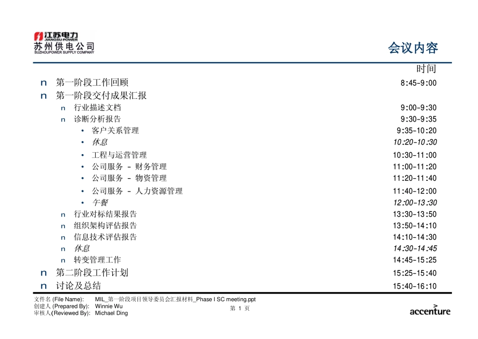 MIL_第一阶段项目领导委员会 Phase I SC meeting_281003 WW.pdf_第2页