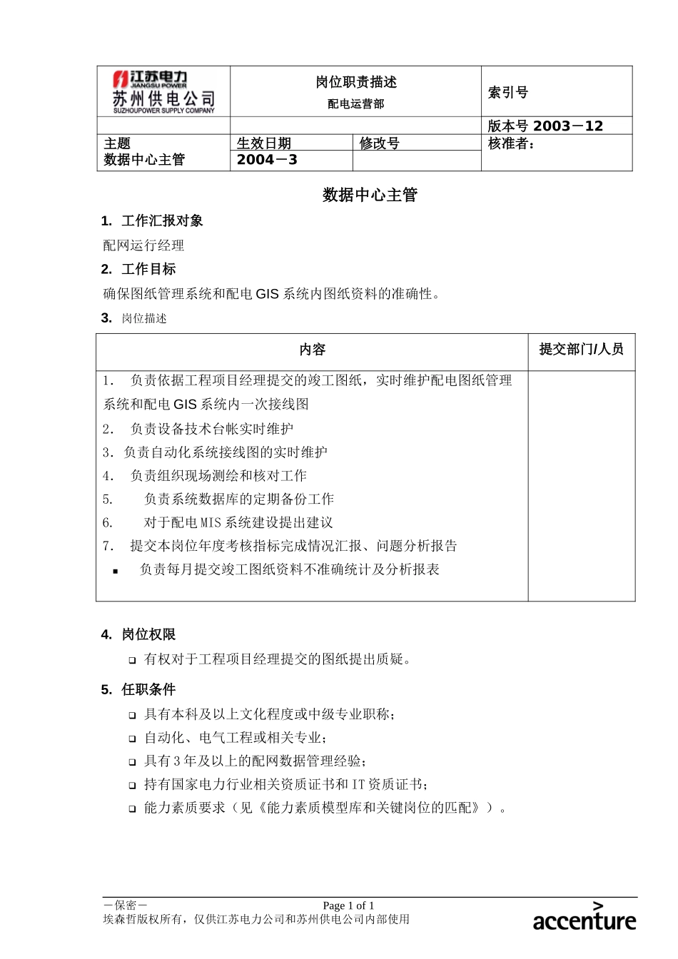DE_岗位职责_配电运营部数据中心主管.doc_第1页