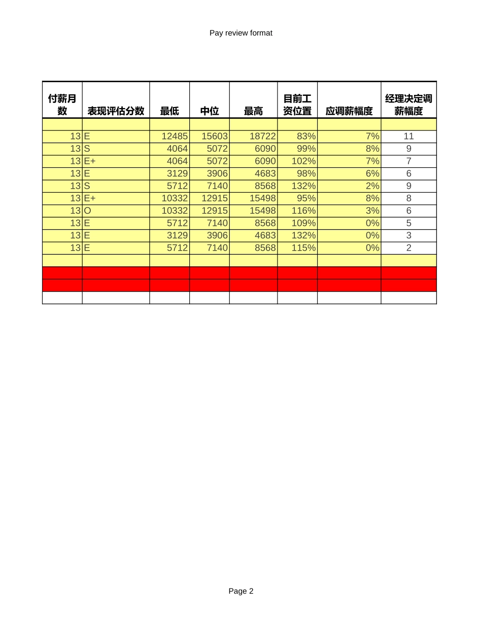 pay review -bonus.xls_第2页