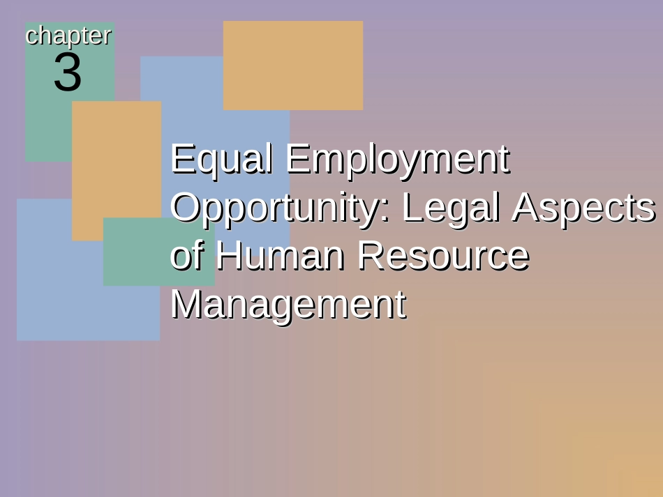 Equal Employment Opportunity Legal Aspects of Human Resource Management.ppt_第2页