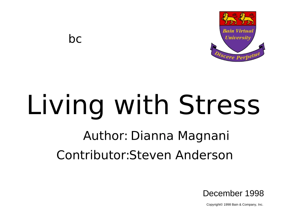 工作态度-LivingwithStress.ppt_第1页