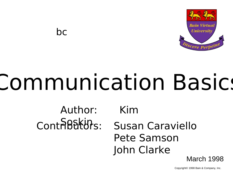 有效沟通-communicationbasics.ppt_第1页