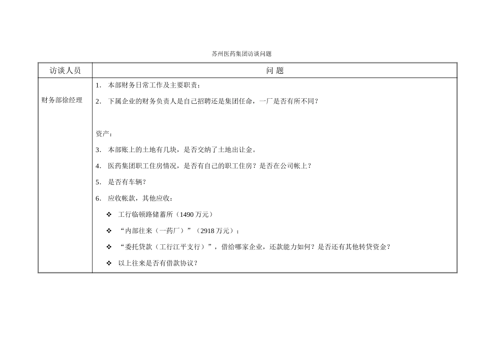 访谈问题-财务徐经理.doc_第1页