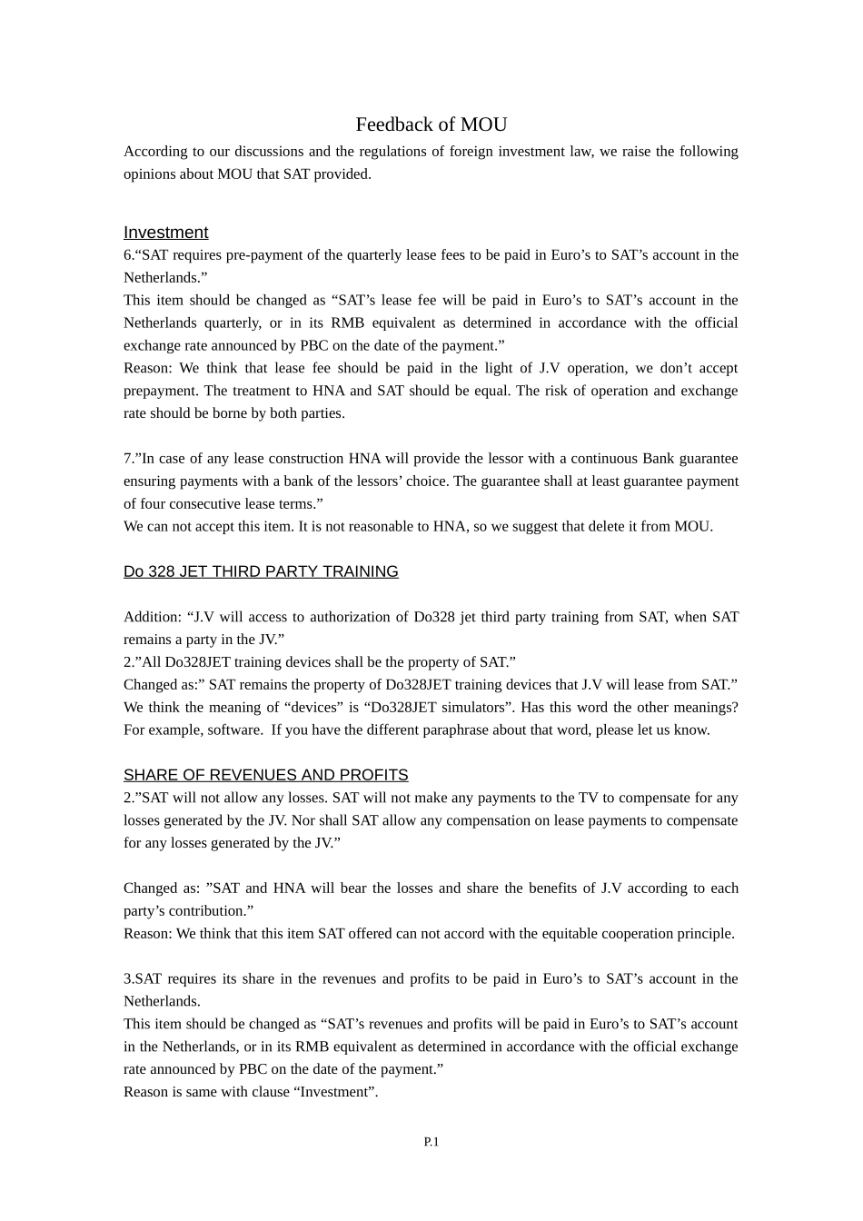 feedback of mou.doc_第1页